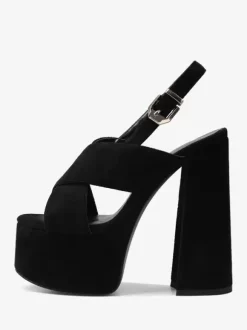 Women Sexy Sandals Uede Leather Open Toe 2" 5.7" Slingback Sandal Shoes