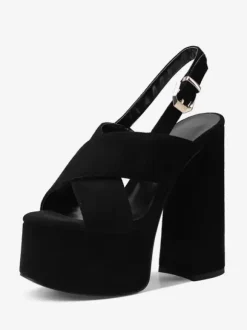 Women Sexy Sandals Uede Leather Open Toe 2