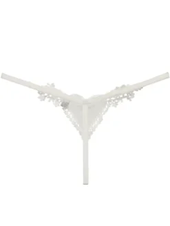 Women Sexy Thong Lace Heart Nylon Sheer T Back