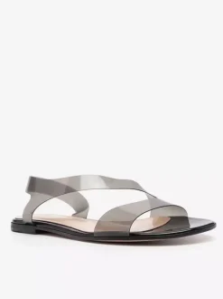 Women's Flat Sandals Transparent Open Toe Beach Sandal Shoes