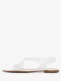 Women's Flat Sandals Transparent Open Toe Beach Sandal Shoes