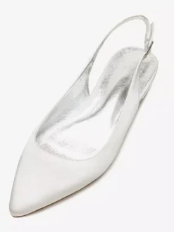 Women's Flat Slingback Wedding Shoes