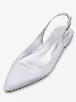 Women's Flat Slingback Wedding Shoes