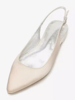 Women's Flat Slingback Wedding Shoes
