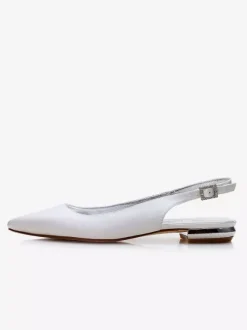 Women's Flat Slingback Wedding Shoes