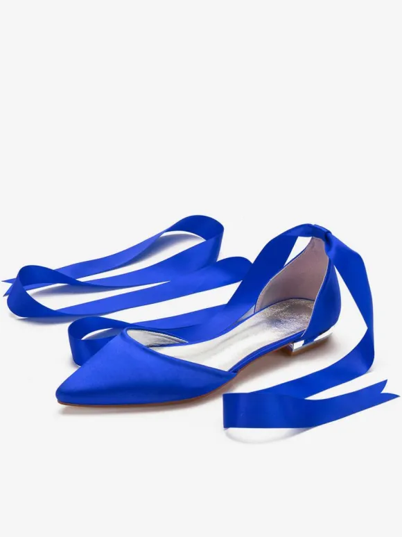 Women's Flat Strappy Bridal Shoes