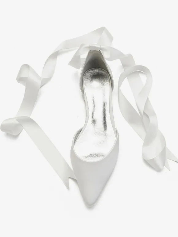 Women's Flat Strappy Bridal Shoes