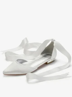 Women's Flat Strappy Bridal Shoes