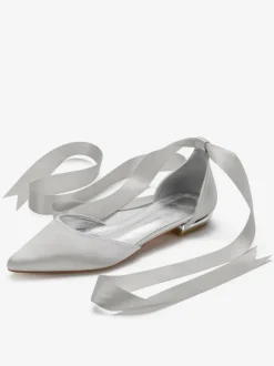 Women's Flat Strappy Bridal Shoes