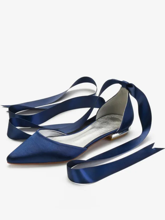 Women's Flat Strappy Bridal Shoes