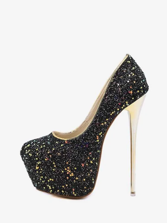 Women's Glitter Platform Heels