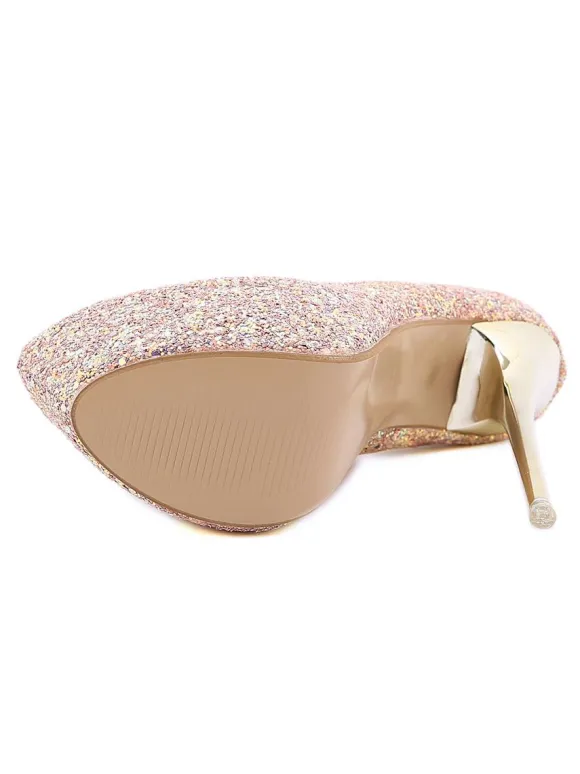 Women's Glitter Platform Heels