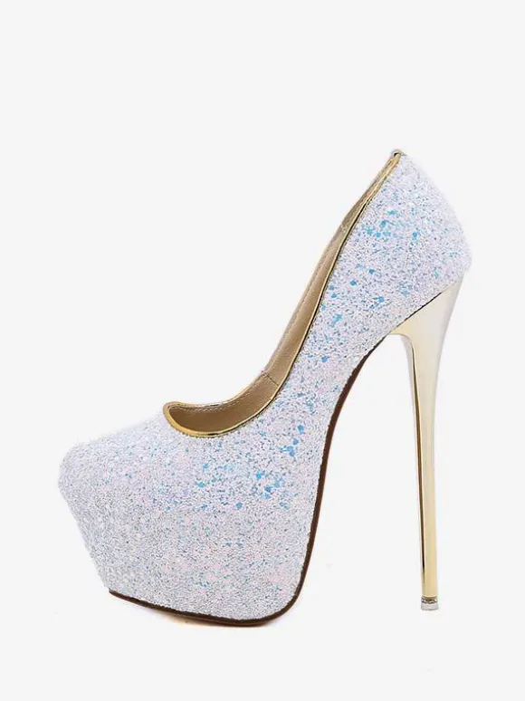 Women's Glitter Platform Heels