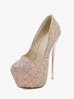 Women's Glitter Platform Heels