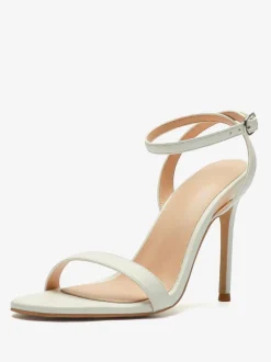 Women's Heeled Sandals Black Open Toe Stiletto Heel Sandal Shoes
