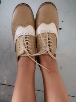 Women's Heeled Wingtips Oxfords
