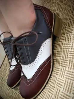 Women's Heeled Wingtips Oxfords