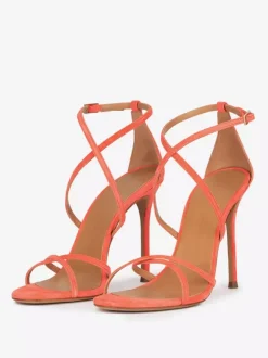 Women's Heel Sandals Metallic Round Toe Stiletto Heel Party Shoes