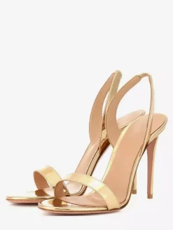 Women's Heel Sandals Suede Open Toe Stiletto Heel Sandals