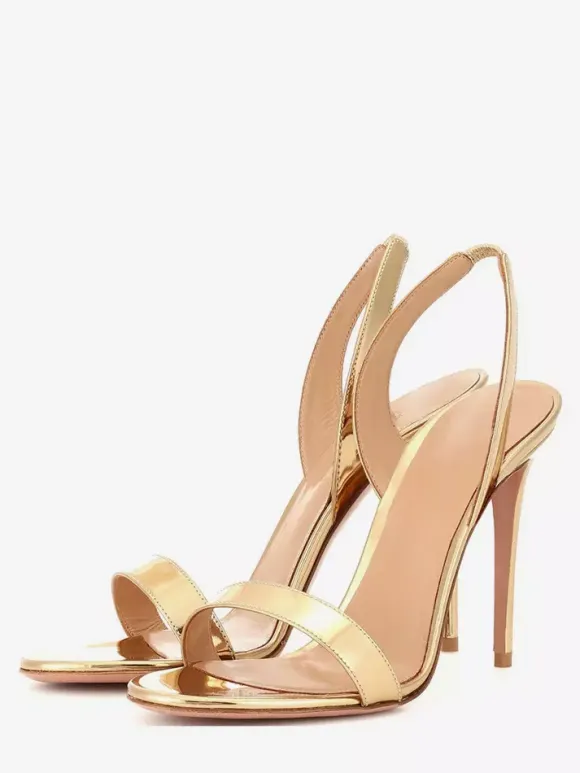 Women's Heel Sandals Suede Open Toe Stiletto Heel Sandals