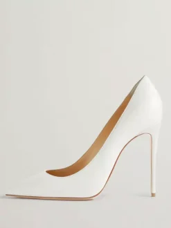 Women's Heels Slip-On Pumps Pointed Toe Stiletto Heel PU Leather