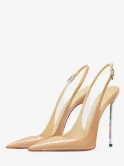 Women's High Heel Pumps Pointed Toe Slingback Sexy Shoes