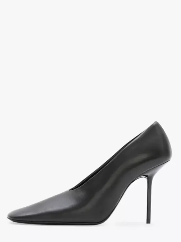 Women's High Heel Pumps Square Toe Slip On Dress Shoes