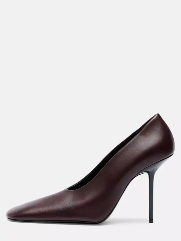 Women's High Heel Pumps Square Toe Slip On Dress Shoes