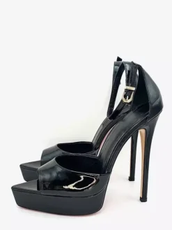 Women's High Heel Sandals Platform Peep Toe Ankle Stap Dress Shoes