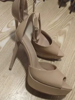 Women's High Heel Sandals Platform Peep Toe Ankle Stap Dress Shoes