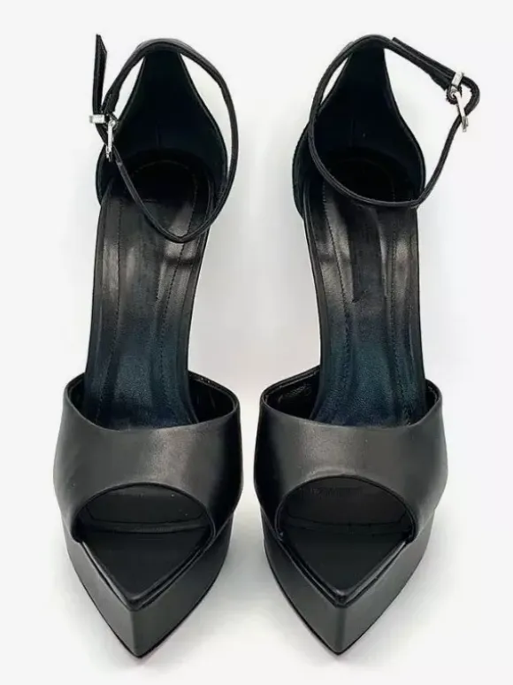 Women's High Heel Sandals Platform Peep Toe Ankle Stap Dress Shoes