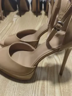 Women's High Heel Sandals Platform Peep Toe Ankle Stap Dress Shoes