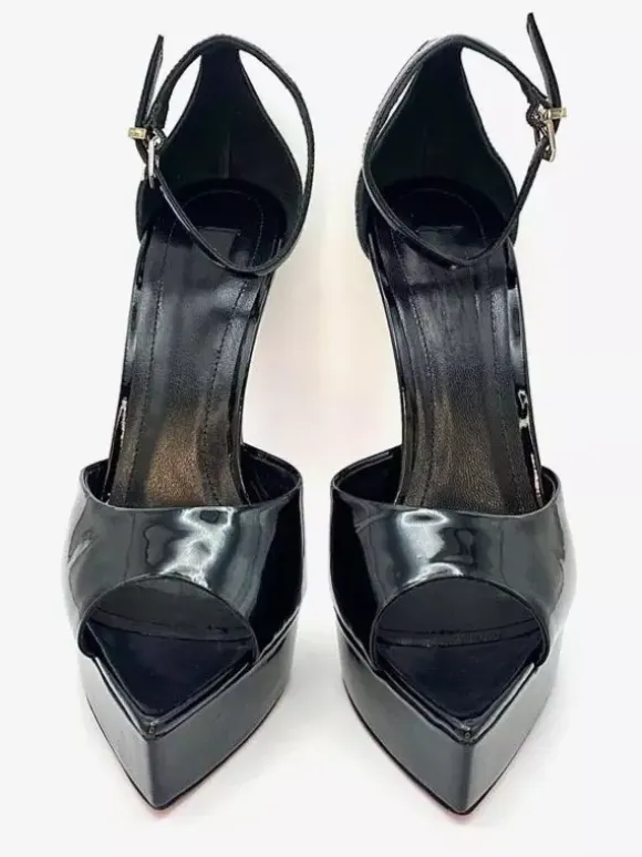 Women's High Heel Sandals Platform Peep Toe Ankle Stap Dress Shoes