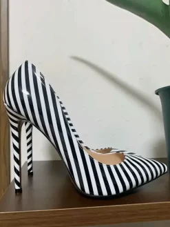 Women's High Heels Low-Tops Pumps Stiletto Heel PU Leather