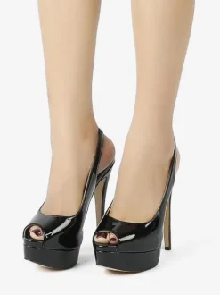 Women's High Heels Peep Toe Platform Stiletto Heel Pumps