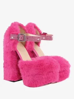 Women's High Heels Platforms Pumps Chunky Heel PU Leather