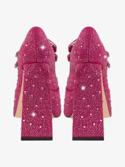 Women's High Heels Rhinestones Platforms Chunky Heel Pumps