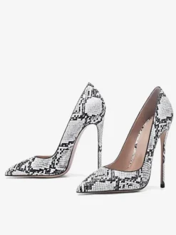 Women's High Heels Snakeskin Pointed Toe Stiletto Heel Chic Pumps