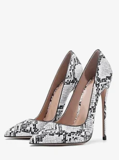 Women's High Heels Snakeskin Pointed Toe Stiletto Heel Chic Pumps