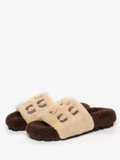 Women's Knitting Wool Winter Slides Flat Open Toe Slide