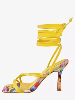 Women's Lace Up Sandals High Heel Open Toe Strappy Sandals