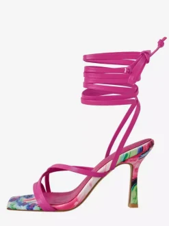 Women's Lace Up Sandals High Heel Open Toe Strappy Sandals