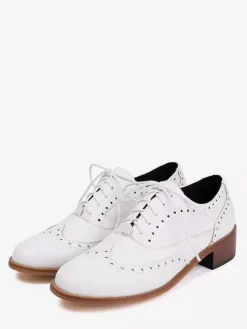 Women's Oxford Shoes Round Toe Lace Up Casual Shoes
