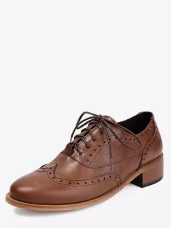 Women's Oxford Shoes Round Toe Lace Up Casual Shoes