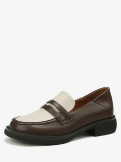 Women's Penny Loafers Round Toe Flat Shoes