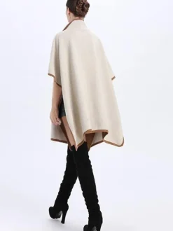Women's Poncho Coat Oversized Cape Spring Outerwear 2026