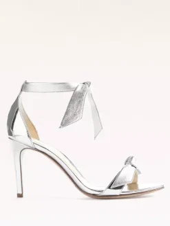 Women's Prom Shoes Metallic Open Toe Knotted High Heel Sandals