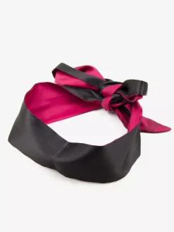 Women's Red Matte Satin Eye Mask Silk Satin Blindfold