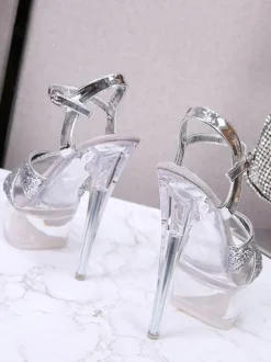 Women's Sexy Glitter Platform Exotic Prom Heel Sandals
