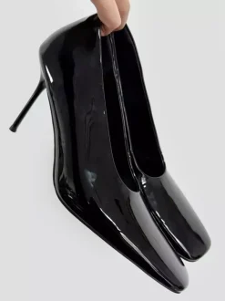 Women's Sexy Pumps Square Toe Slip On Dress Shoes